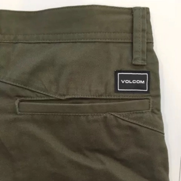 Volcom modern fit shorts waist 28 olive khaki - Picture 7 of 7